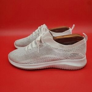 Skechers Ultra Flex Salutions Womens 9 Shoes White Sneakers